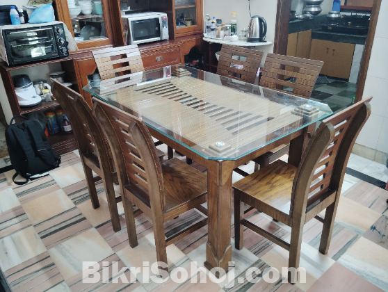6 Chairs Dining Table